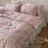 Blossom Floral Bedding Set - Rose Pink